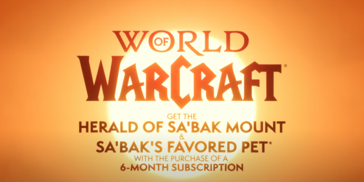 مانت و پت جدید با اشتراک ۶ ماهه وارکرفت معرفی شدند: Herald of Sa'bak و Sa'bak's Blessed